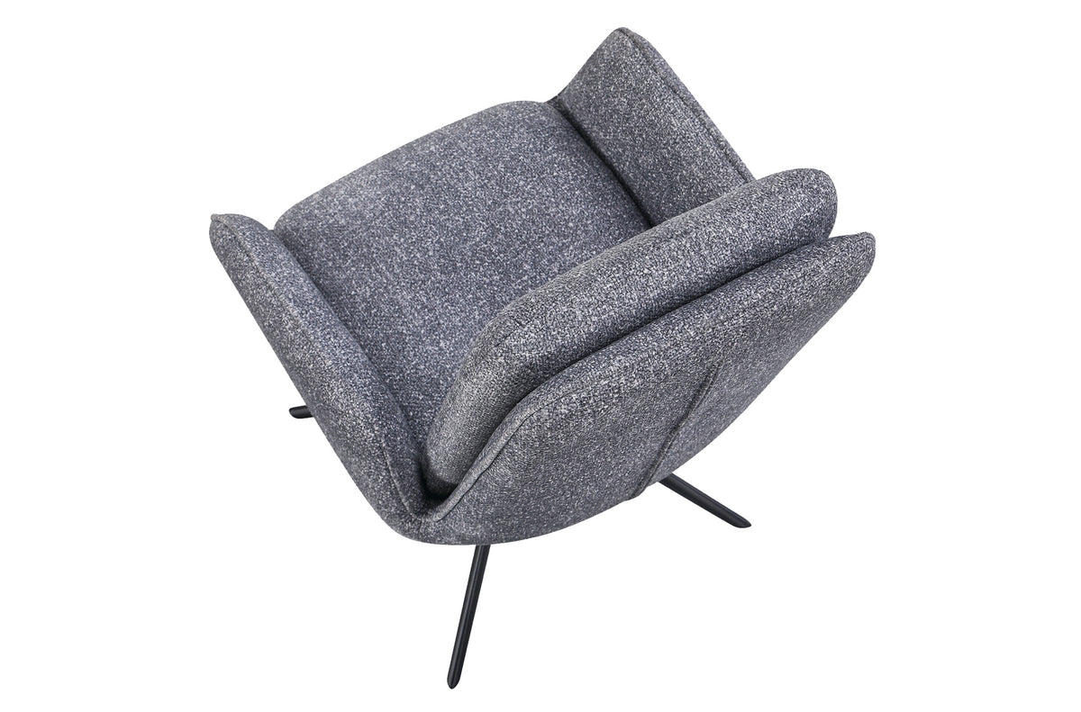 Silla Comedor Giratoria Feel Tejido Leo (Pack 2 unidades) - Gris