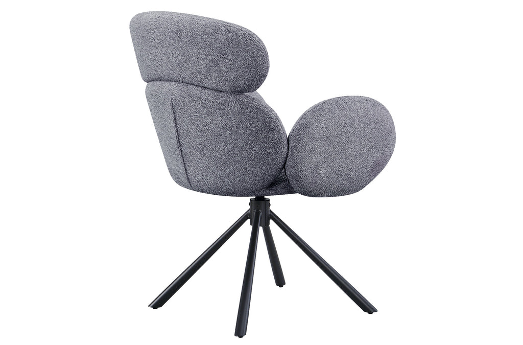Silla Comedor Giratoria Love Tejido Leo (Pack 2 unidades) - Gris
