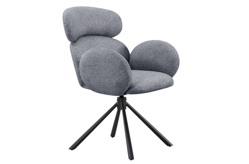 Silla Comedor Giratoria Love Tejido Leo (Pack 2 unidades) - Gris