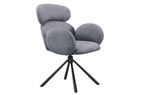 Silla Comedor Giratoria Love Tejido Leo (Pack 2 unidades) - Gris