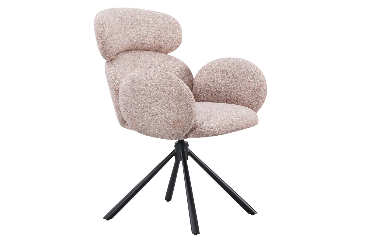 Silla Comedor Giratoria Love Tejido Leo (Pack 2 unidades) - Beige