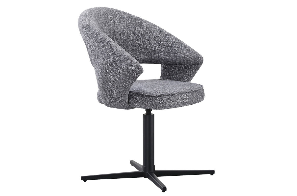 Silla Comedor Giratoria Stuttgart Tejido Leo (Pack 2 unidades) - Gris