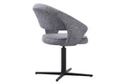 Silla Comedor Giratoria Stuttgart Tejido Leo (Pack 2 unidades) - Gris