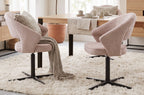 Silla Comedor Giratoria Stuttgart Tejido Leo (Pack 2 unidades) - Beige