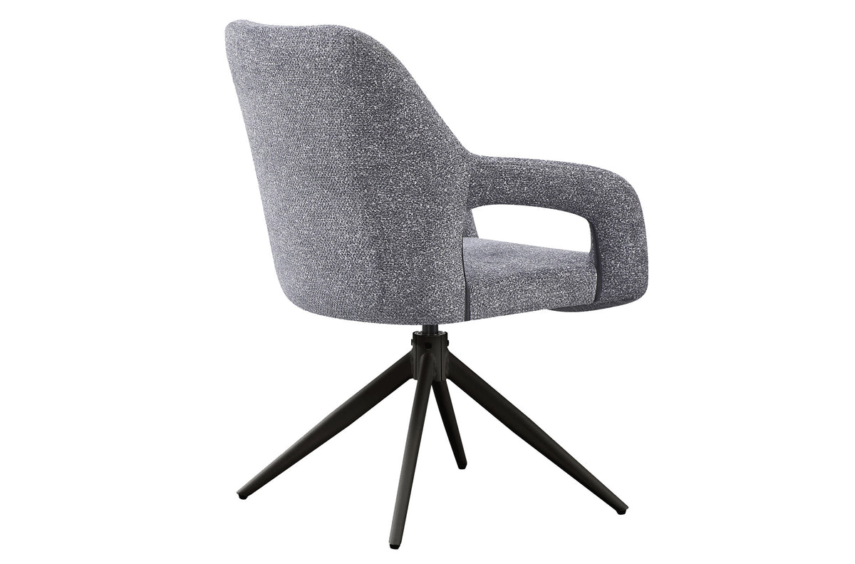 Silla Comedor Giratoria Opera Tejido Leo (Pack 2 unidades) - Gris