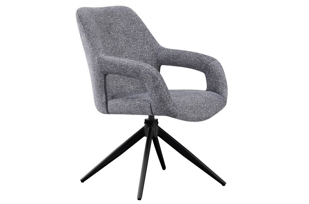 Silla Comedor Giratoria Opera Tejido Leo (Pack 2 unidades) - Gris
