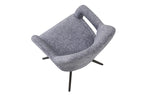 Silla Comedor Giratoria Opera Tejido Leo (Pack 2 unidades) - Gris