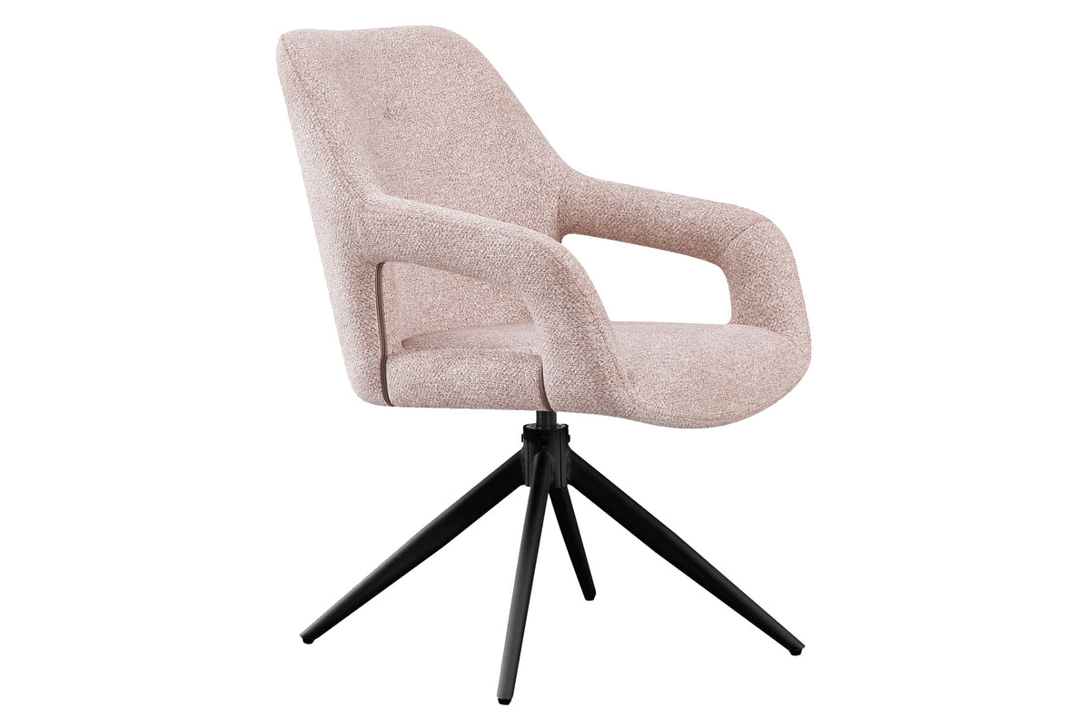 Silla Comedor Giratoria Opera Tejido Leo (Pack 2 unidades) - Beige