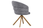Silla Comedor Giratoria Montreux Tejido Leo (Pack 2 unidades) - Gris