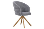Silla Comedor Giratoria Montreux Tejido Leo (Pack 2 unidades) - Gris