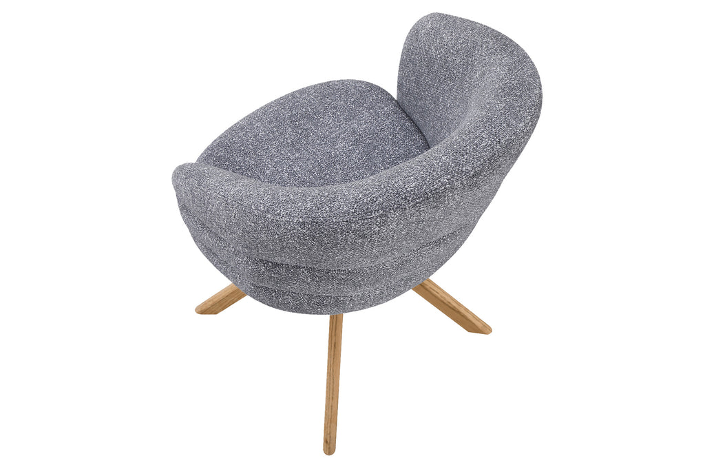 Silla Comedor Giratoria Montreux Tejido Leo (Pack 2 unidades) - Gris