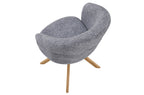 Silla Comedor Giratoria Montreux Tejido Leo (Pack 2 unidades) - Gris