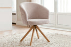 Silla Comedor Giratoria Montreux Tejido Leo (Pack 2 unidades) - Beige