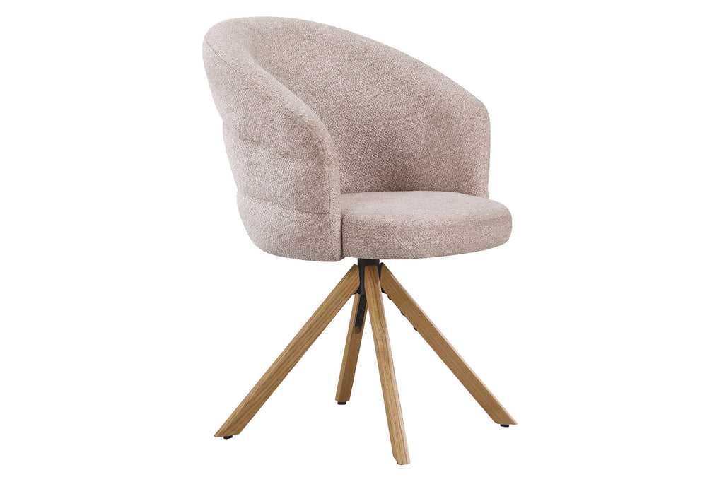 Silla Comedor Giratoria Montreux Tejido Leo (Pack 2 unidades) - Beige