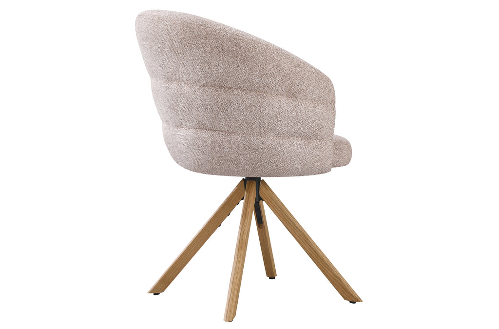 Silla Comedor Giratoria Montreux Tejido Leo (Pack 2 unidades) - Beige