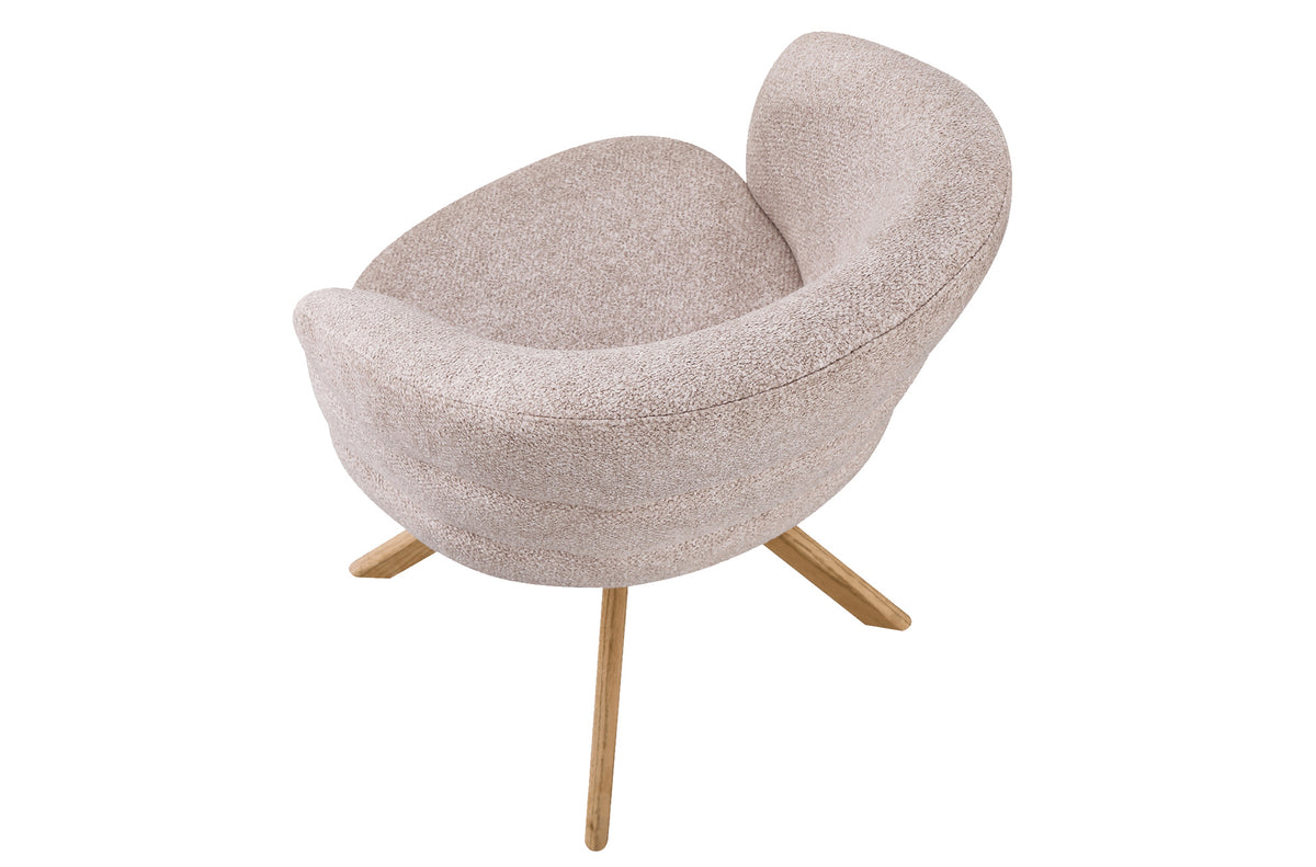 Silla Comedor Giratoria Montreux Tejido Leo (Pack 2 unidades) - Beige