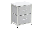 Mesilla Metálica 2 Cubos 40x30 cm Blanco - Blanco