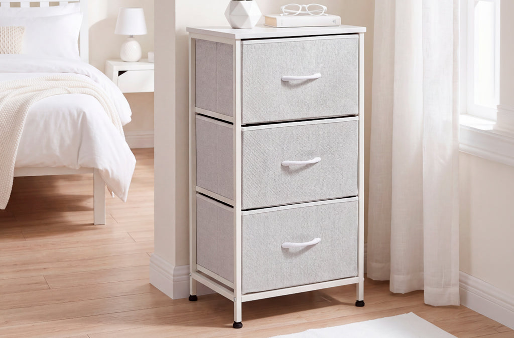 Organizador Metálico 3 Cubos 40x30 cm Blanco - Blanco