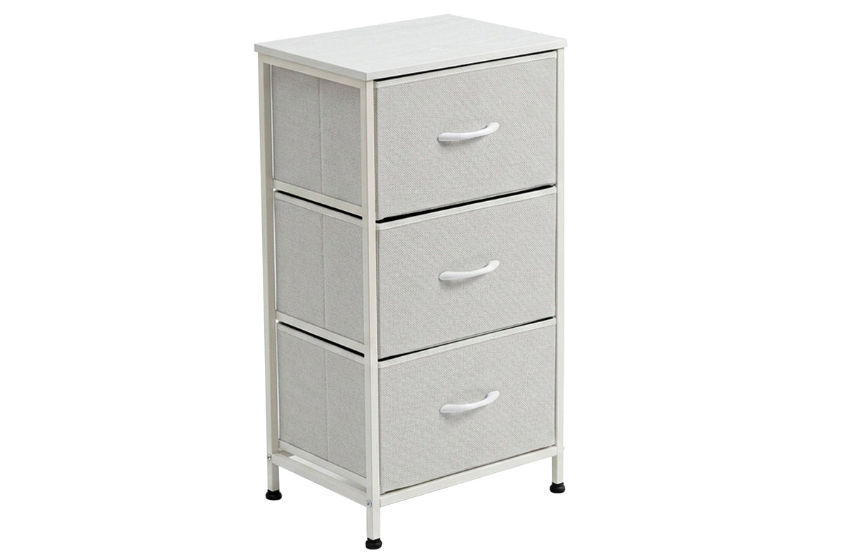 Organizador Metálico 3 Cubos 40x30 cm Blanco - Blanco