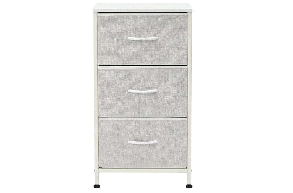 Organizador Metálico 3 Cubos 40x30 cm Blanco - Blanco