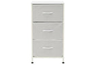 Organizador Metálico 3 Cubos 40x30 cm Blanco - Blanco