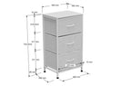Organizador Metálico 3 Cubos 40x30 cm Blanco - Blanco