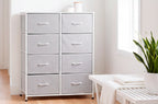 Estantería Metálica 8 Cubos 80x30 cm Blanco - Blanco