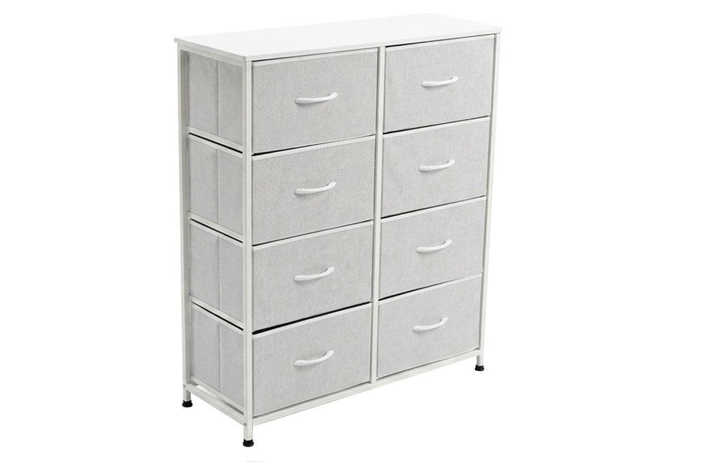Estantería Metálica 8 Cubos 80x30 cm Blanco - Blanco