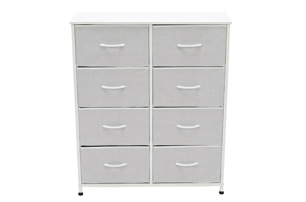 Estantería Metálica 8 Cubos 80x30 cm Blanco - Blanco