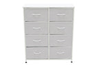 Estantería Metálica 8 Cubos 80x30 cm Blanco - Blanco