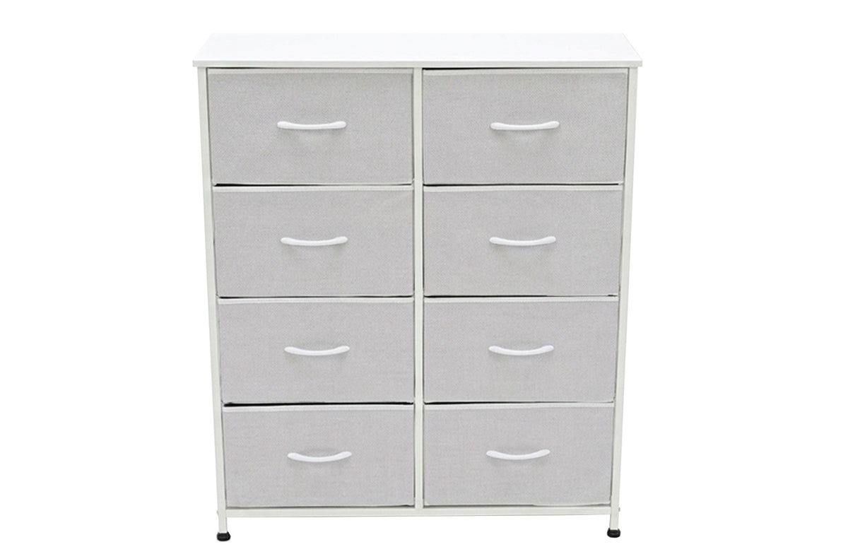 Estantería Metálica 8 Cubos 80x30 cm Blanco - Blanco