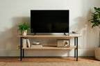 Mesa Auxiliar / Tv Deck 120x30 cm Oak / Negro - imagen 3