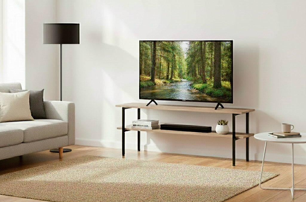 Mesa Auxiliar / Tv Deck 120x30 cm Oak / Negro - imagen 4