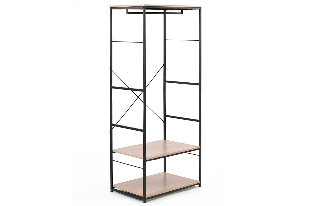 Armario Abierto Open Deck 75x180 cm Oak / Negro