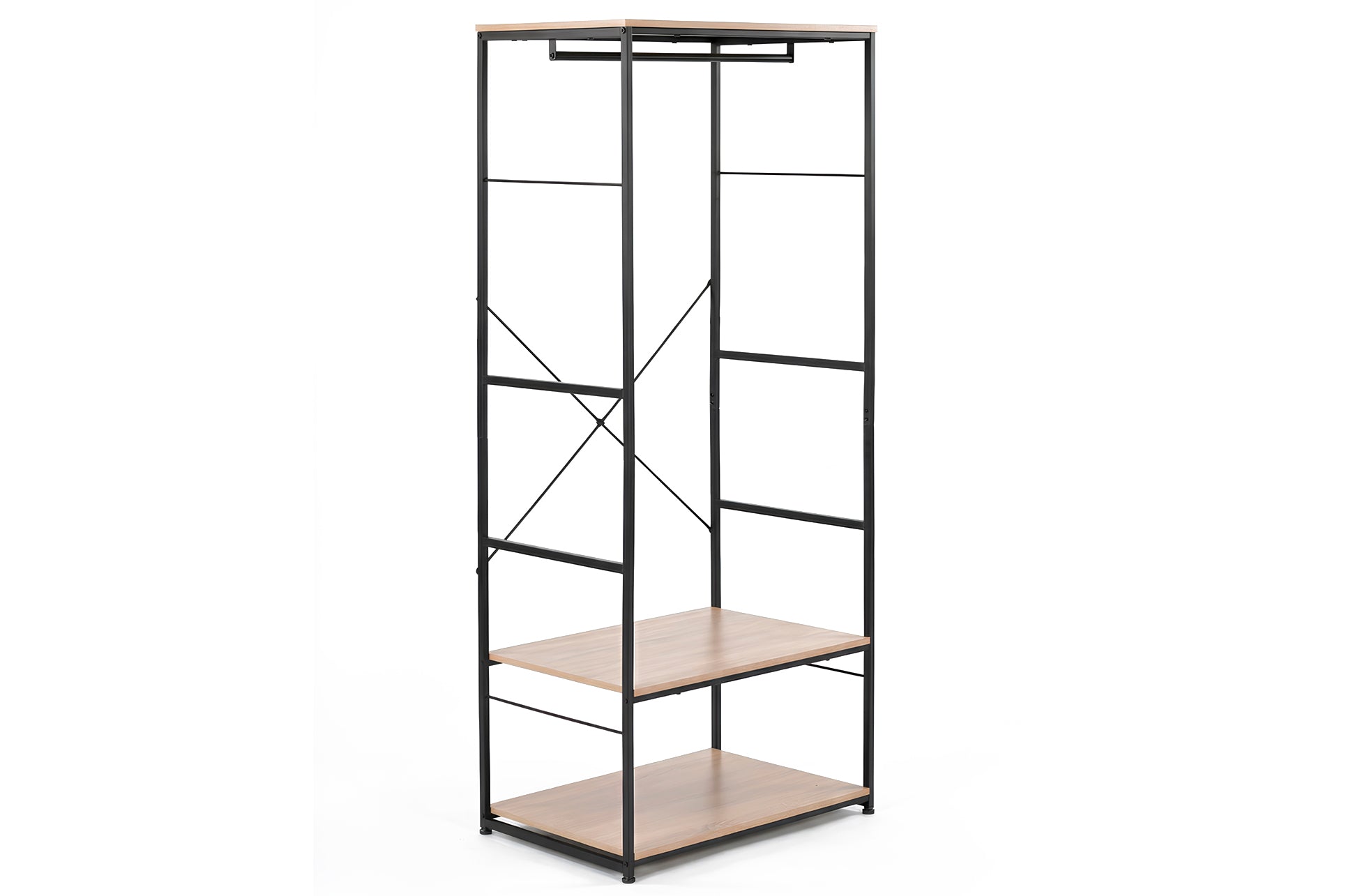 Armario Abierto Open Deck 75x180 cm Oak / Negro
