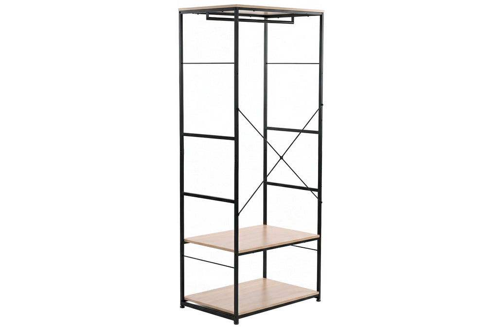 Armario Abierto Open Deck 75x180 cm Oak / Negro - imagen 2