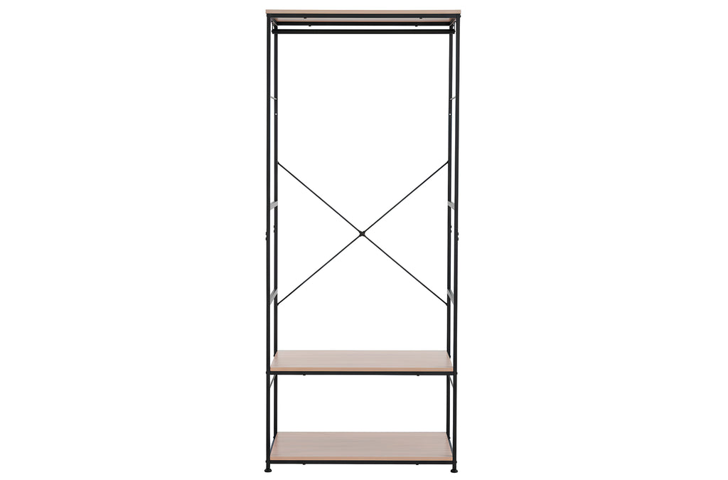Armario Abierto Open Deck 75x180 cm Oak / Negro - imagen 3