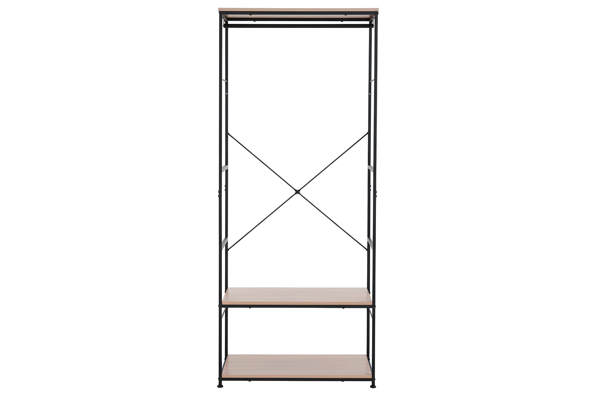 Armario Abierto Open Deck 75x180 cm Oak / Negro - imagen 3