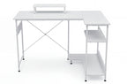 Mesa Estudio Multirack 120x50 - 80 cm Blanco - Blanco
