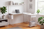 Mesa Estudio Versátil 120x50 - 140 cm Blanco - Blanco