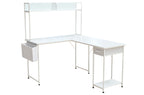 Mesa Estudio Versátil 120x50 - 140 cm Blanco - Blanco