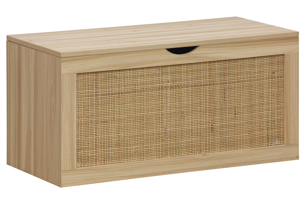 Baúl Decor 80x40 cm Pino / Rattan