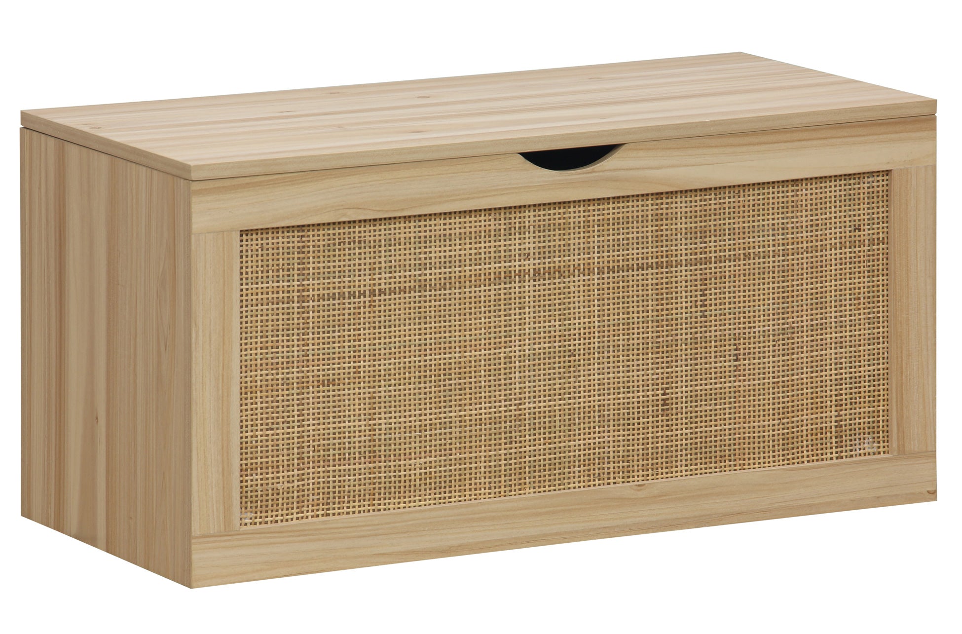 Baúl Decor 80x40 cm Pino / Rattan