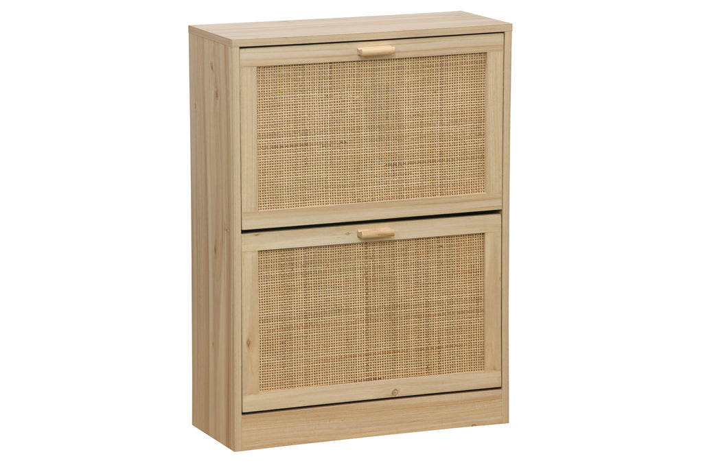 Zapatero Decor 60x24 cm Pino / Rattan