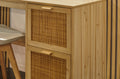 Mesa Estudio Decor 120x48 cm Pino / Rattan - imagen 3