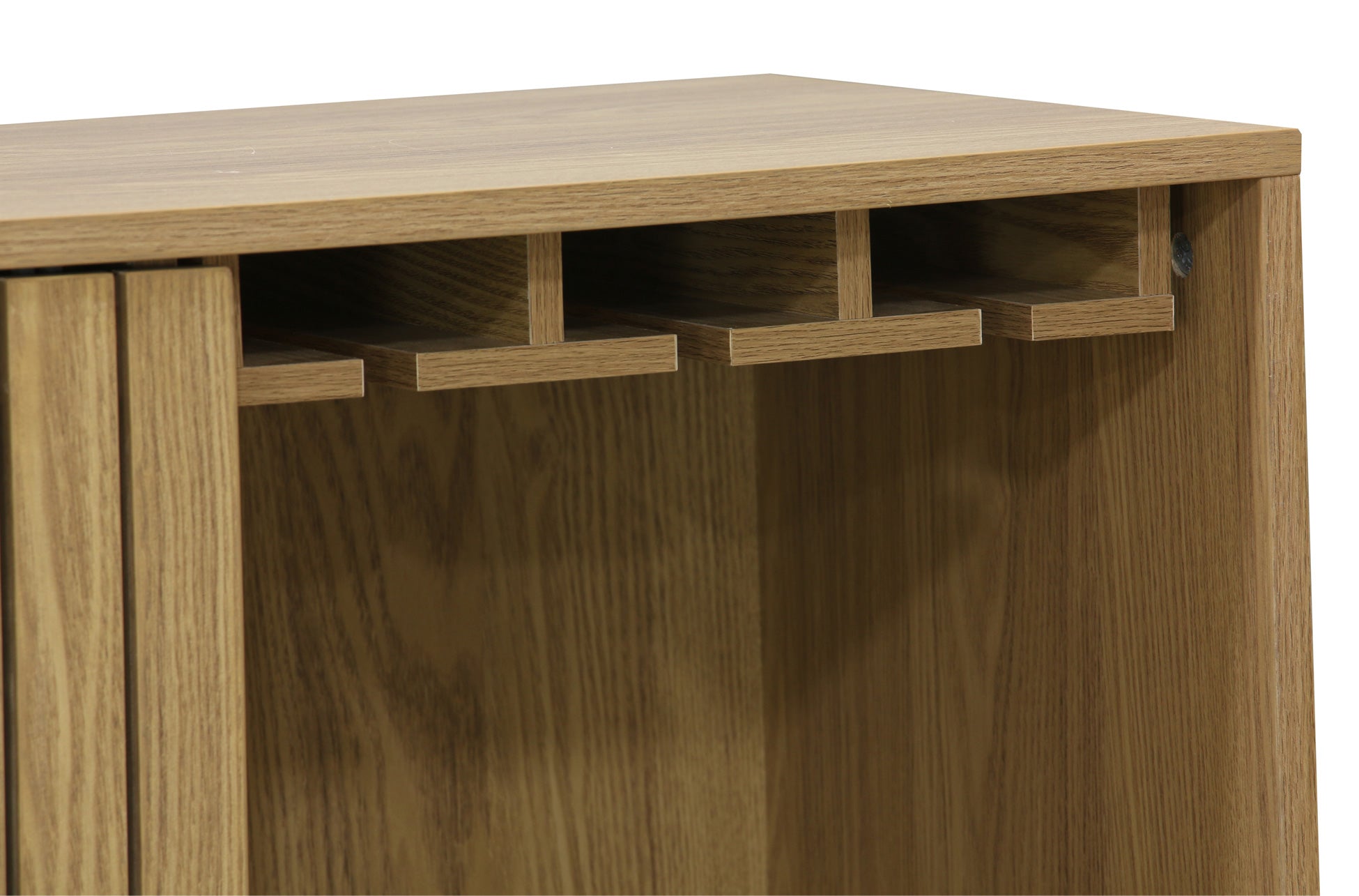 Consola Botellero Trend 80x40 cm Chapa Fresno