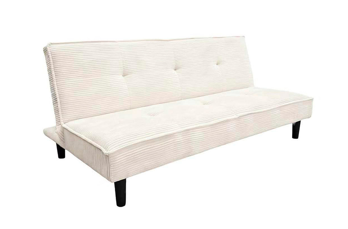 Sofá Cama Flash 105 x 180 cm Corduroy - Corduroy Crema