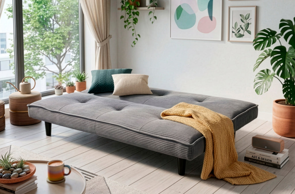 Sofá Cama Flash 105 x 180 cm Corduroy - Corduroy Gris