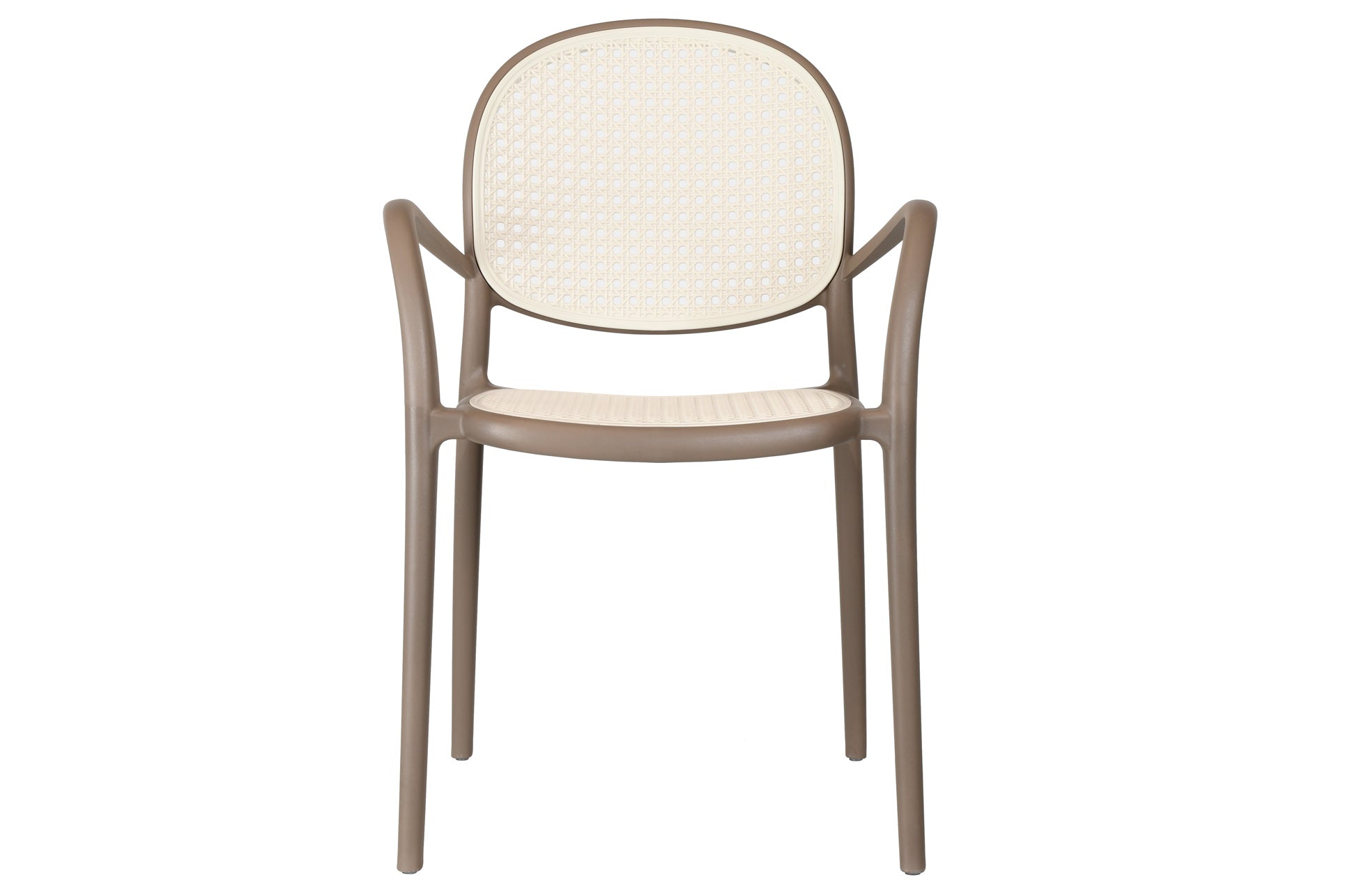 Sillón Masia Polipropileno Topo / Rattan - imagen 2