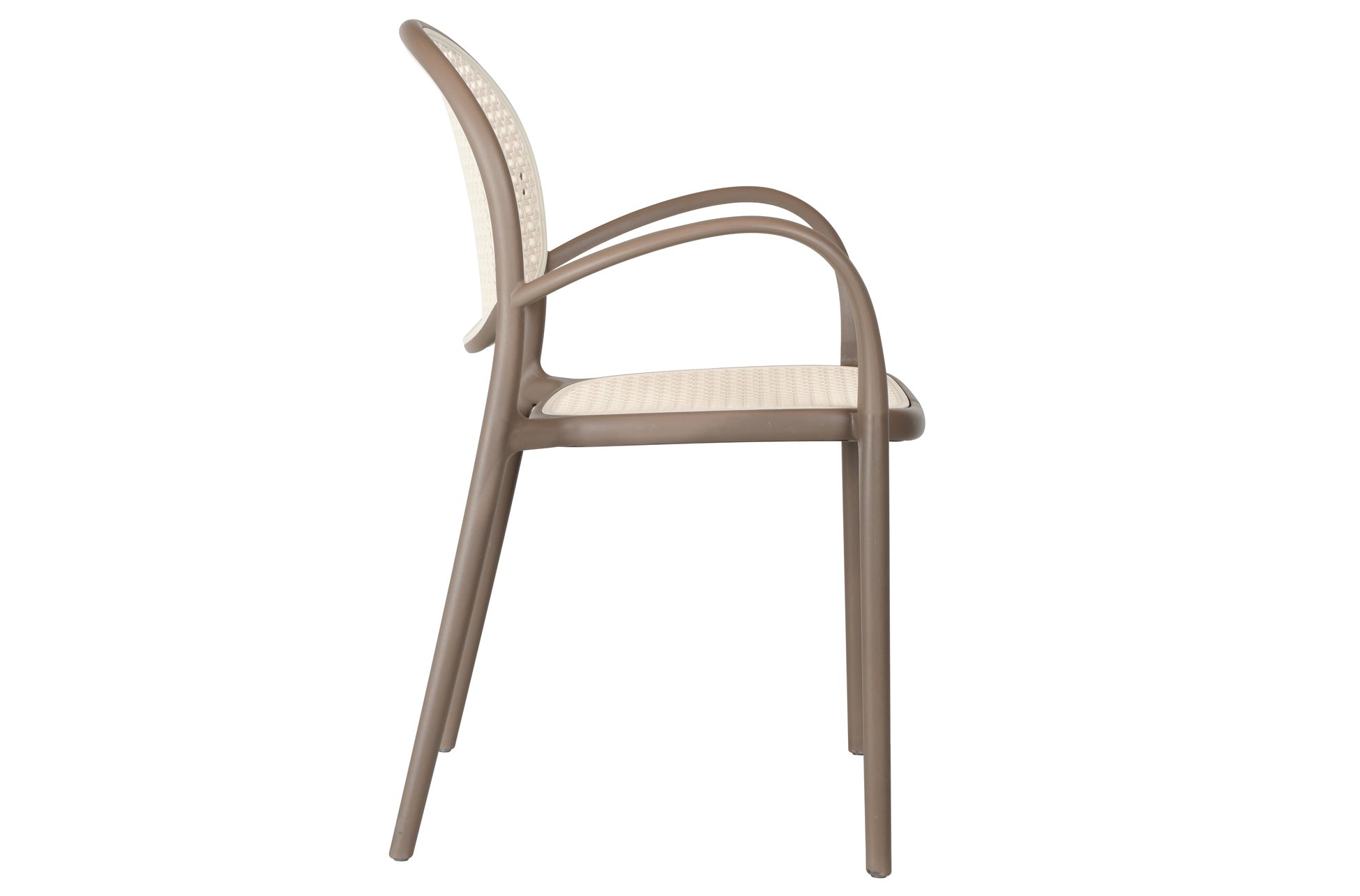 Sillón Masia Polipropileno Topo / Rattan - imagen 3